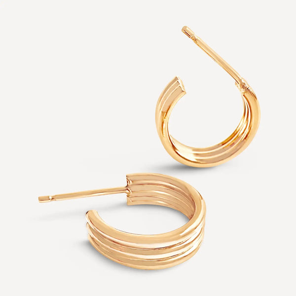 Triple Hoop Earrings | Gold Fill