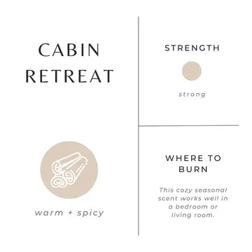 Cabin Retreat -Cedarwood, Grapefruit & Cinnamon Holiday 2025