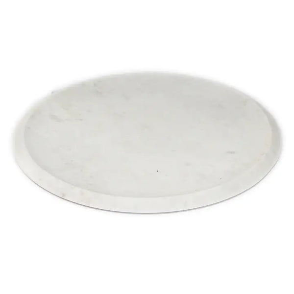 White Marble Round Tray