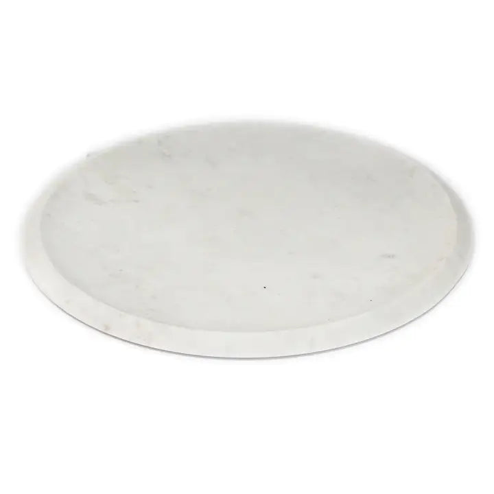 White Marble Round Tray