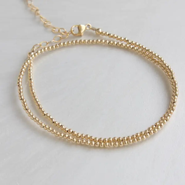 Gold Filled Double Wrap Bracelet