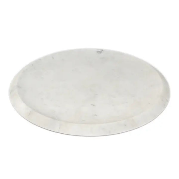 White Marble Round Tray