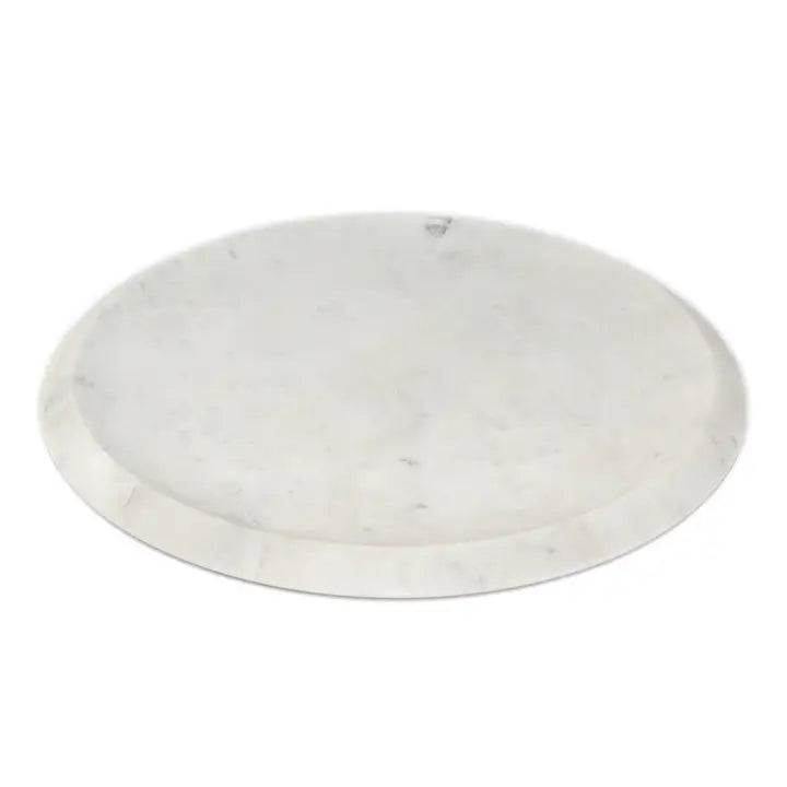 White Marble Round Tray