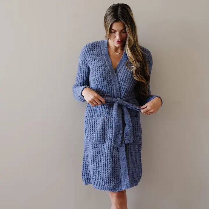 Waffle Knit Robe - Saranoni
