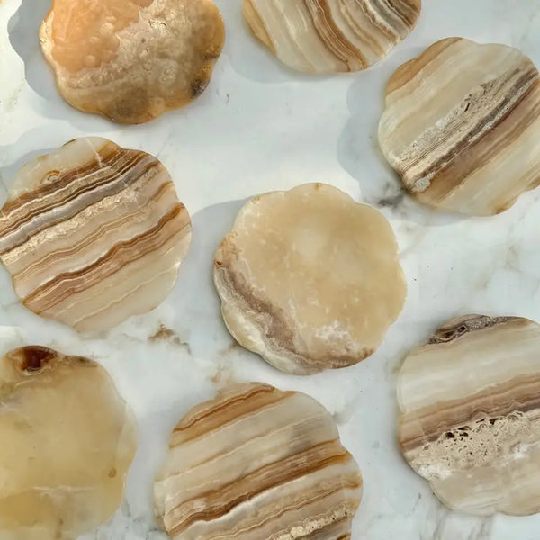 Belle Onyx Tray, Amber