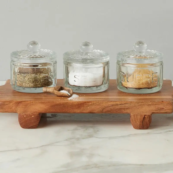 Bistro Glass Sugar Cellar with Scoop