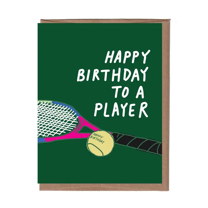 Tennis Birthday Greeting Card