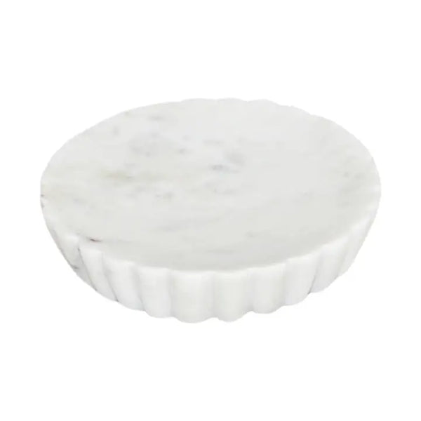 White Marble with Grooving