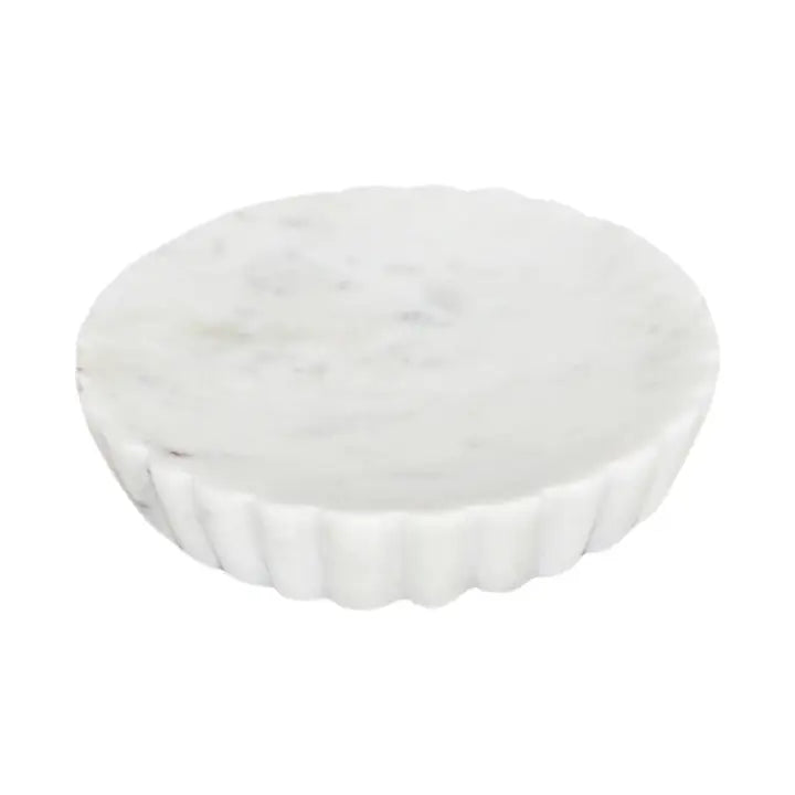 White Marble with Grooving