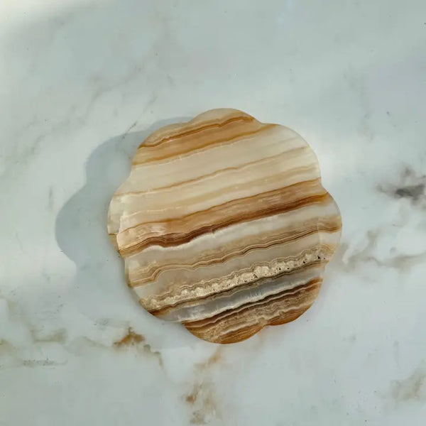 Belle Onyx Tray, Amber