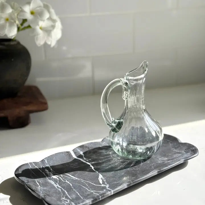 Josaphine Marble Tray, Black