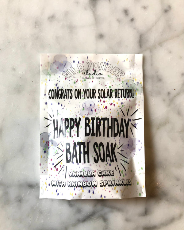 Gem & Honey Salt Mineral Bath Soak | Happy Birthday Bath Soak