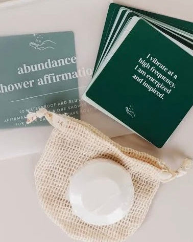 Shower Steamer & Affirmation Gift Set | Abundance
