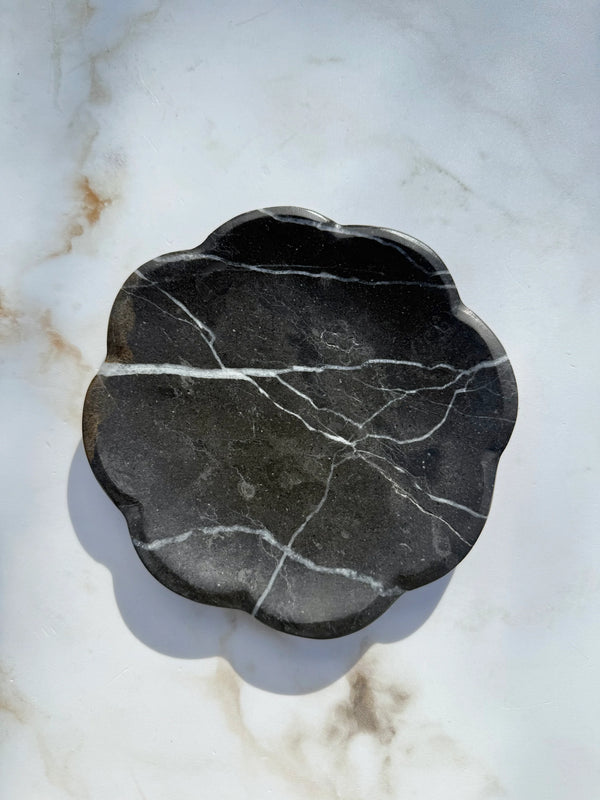 Belle Marble Tray , Black