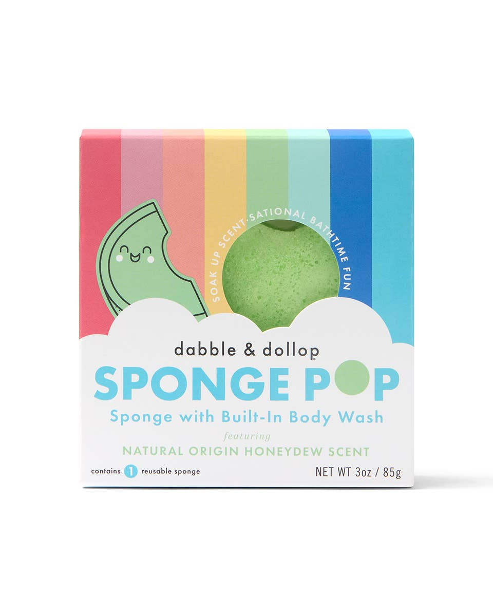 Sponge Pop® Sponge with Built-In Body Wash - Honeydew - Dabble & Dollop ...