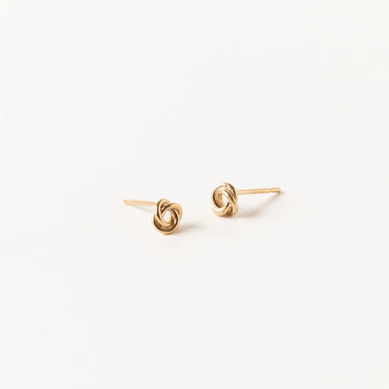 Petite Knot Studs | Gold Fill