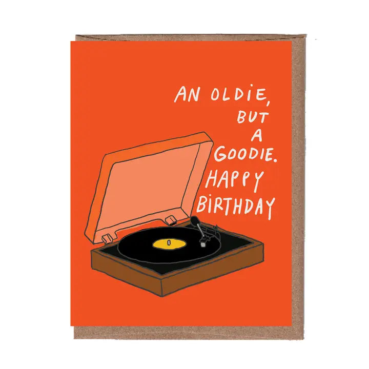 Oldie Vinyl Birthday Greeting Card