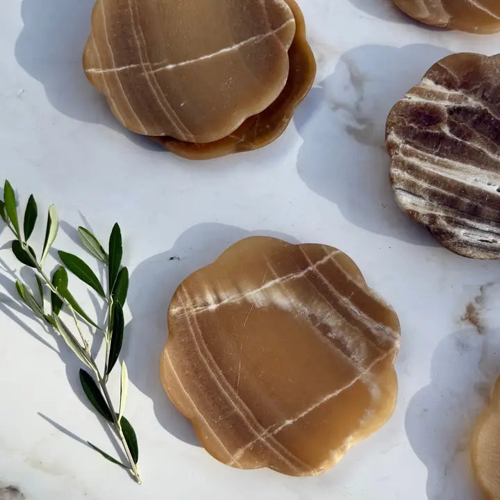 Belle Onyx Tray, Chocolate