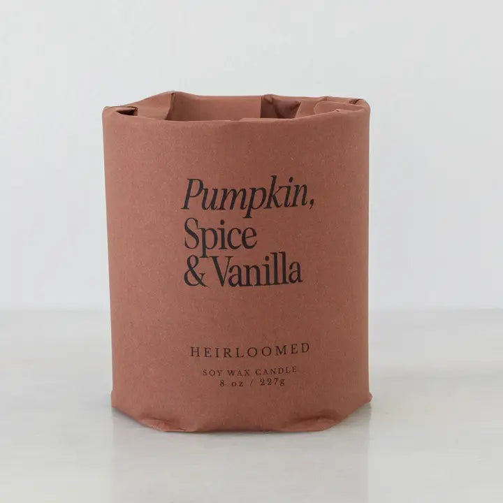 Pumpkin, Spice & Vanilla Fall Candle