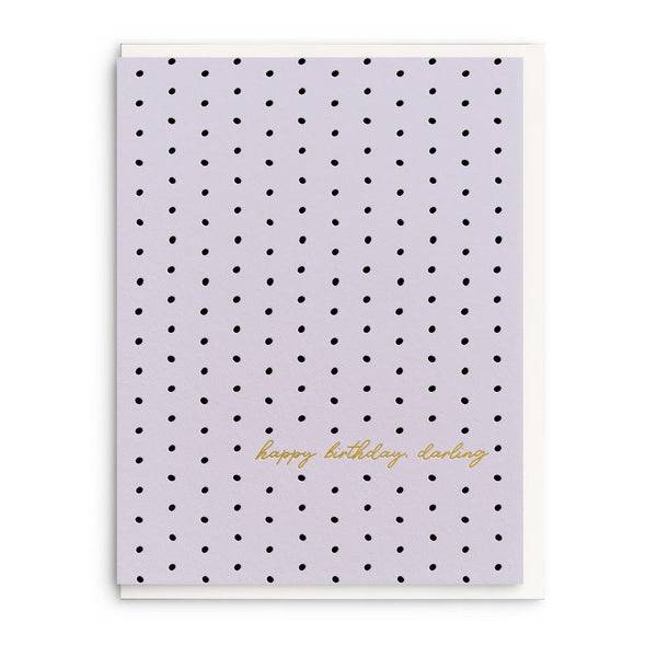 Birthday Darling - Letterpress Birthday Card