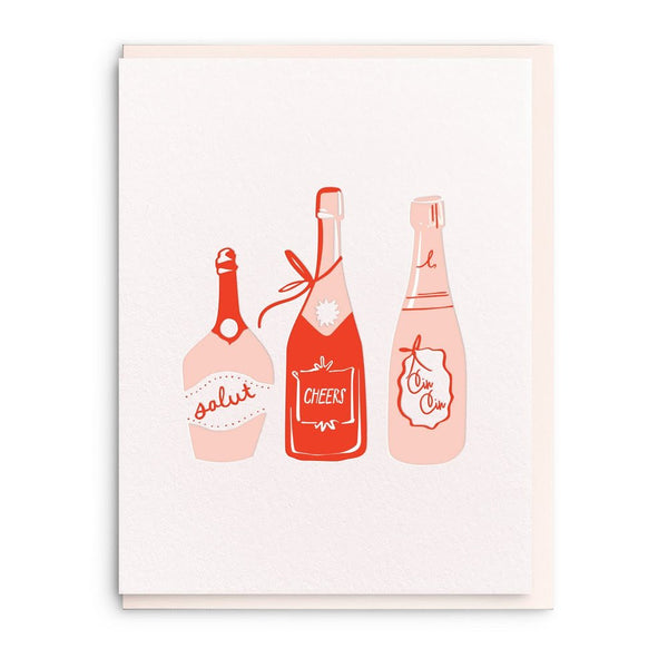 Bubbly - Letterpress Congratulations Card