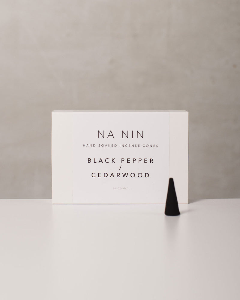 Black Pepper / Cedarwood Incense Cones