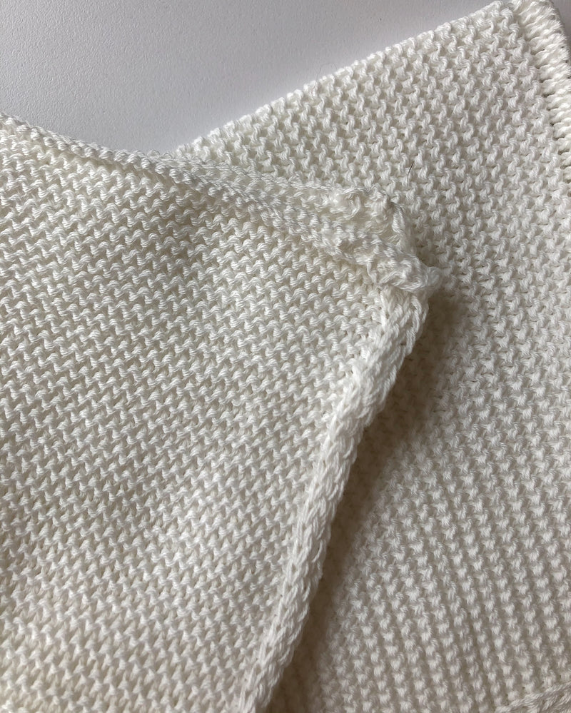 Eco-Knit Washcloth - White
